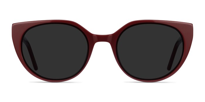 Sun Rhyme Burgundy Acetate Sunglass Frames from EyeBuyDirect