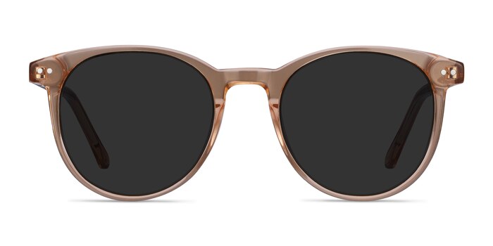 Seah Clear Brown Acetate Sunglass Frames from EyeBuyDirect