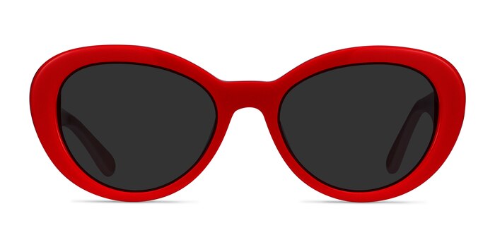 Elle Red & Pink Acetate Sunglass Frames from EyeBuyDirect