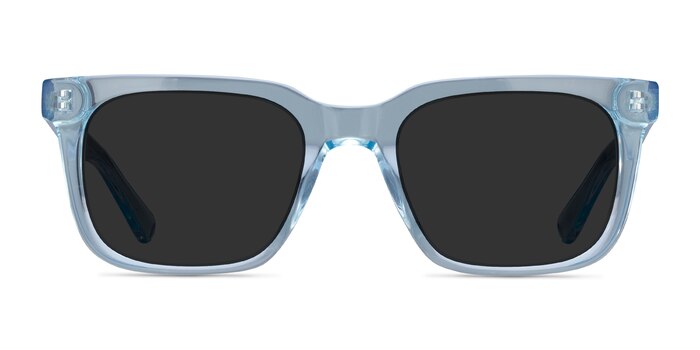 Riddle Clear Blue Acetate Sunglass Frames from EyeBuyDirect