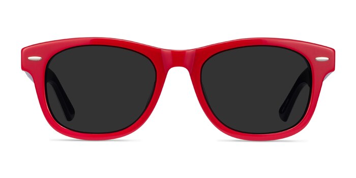 Parade Red & Navy Acetate Sunglass Frames from EyeBuyDirect