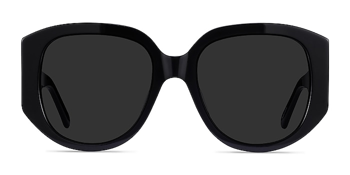 Bianca Black Acetate Sunglass Frames from EyeBuyDirect