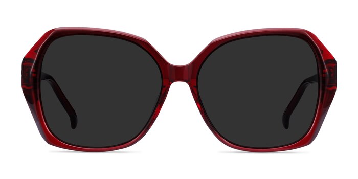Isabella Burgundy Acetate Sunglass Frames from EyeBuyDirect