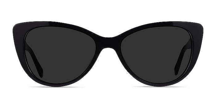 Lamarr Black Acetate Sunglass Frames from EyeBuyDirect