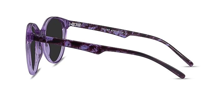 Talent Clear Purple Floral Plastic Sunglass Frames from EyeBuyDirect