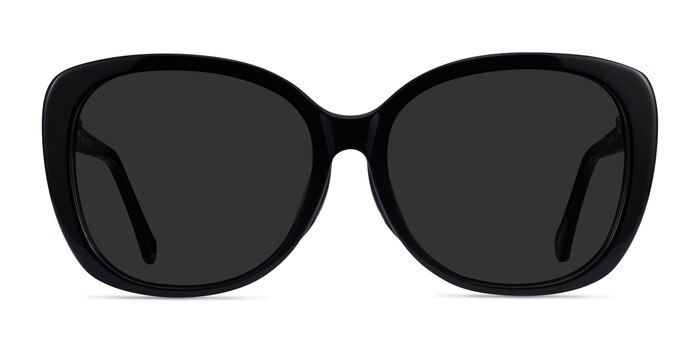 Sherry Black Acetate Sunglass Frames from EyeBuyDirect
