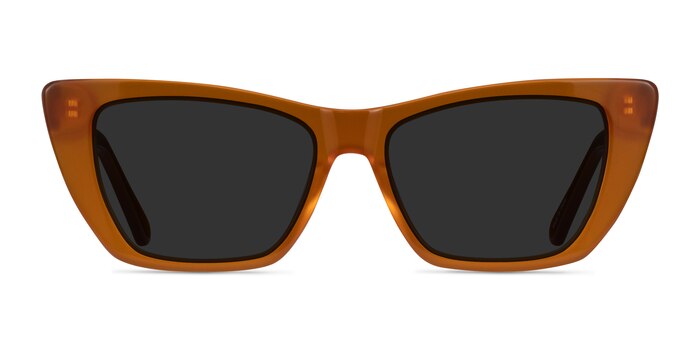 Milla Brown Acetate Sunglass Frames from EyeBuyDirect