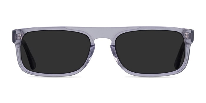 Grayton Clear Gray Acetate Sunglass Frames from EyeBuyDirect