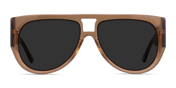 Southwest Clear Brown Acetate Sunglass Frames from EyeBuyDirect