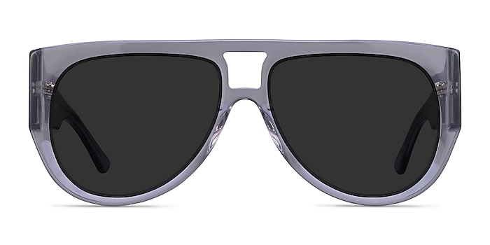 Southwest Clear Gray Acetate Sunglass Frames from EyeBuyDirect
