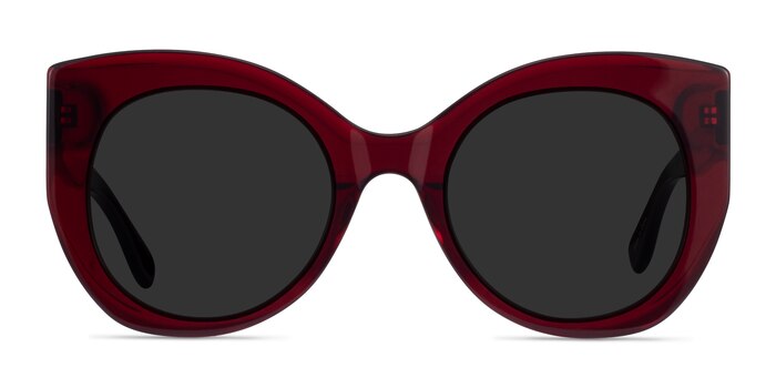 June Burgundy Acetate Sunglass Frames from EyeBuyDirect