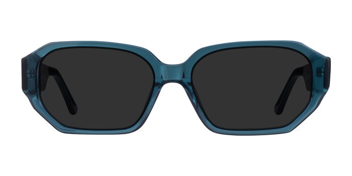 Claudel Teal Acetate Sunglass Frames from EyeBuyDirect