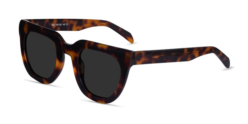 Dali - Square Tortoise Frame Prescription Sunglasses | EyeBuyDirect