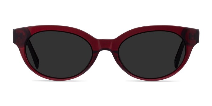Vacation Clear Burgundy Acetate Sunglass Frames from EyeBuyDirect