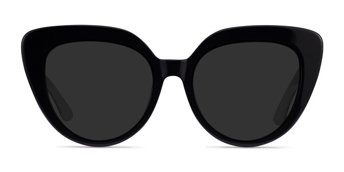 Santa Monica Black Acetate Sunglass Frames from EyeBuyDirect