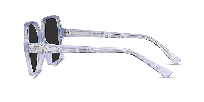 Town Clear Silver Acetate Sunglass Frames from EyeBuyDirect