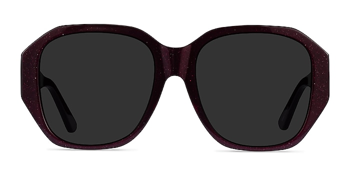 Florence Shiny Burgundy Acetate Sunglass Frames from EyeBuyDirect