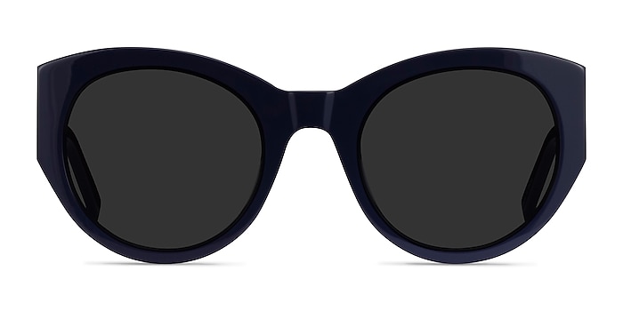 Gratia Navy Acetate Sunglass Frames from EyeBuyDirect