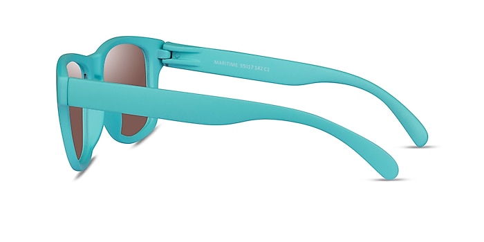 Maritime Turquoise Brown Plastic Sunglass Frames from EyeBuyDirect