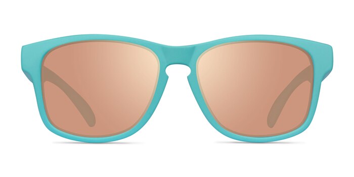 Ship Turquoise Gold Plastic Sunglass Frames from EyeBuyDirect