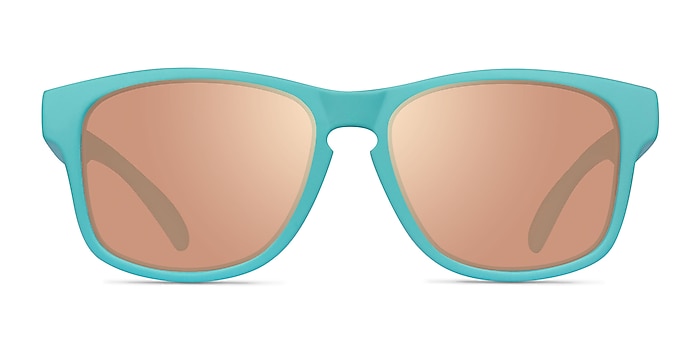 Ship Turquoise Gold Plastic Sunglass Frames from EyeBuyDirect