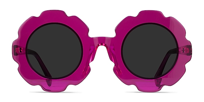 Curious Clear Purple Acetate Sunglass Frames from EyeBuyDirect