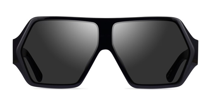 Boomtown Black  Acetate Sunglass Frames from EyeBuyDirect