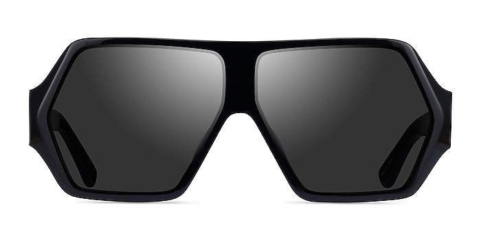 Boomtown Black  Acetate Sunglass Frames from EyeBuyDirect