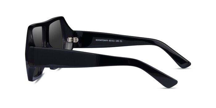 Boomtown - Geometric Black Frame Sunglasses For Men | Eyebuydirect