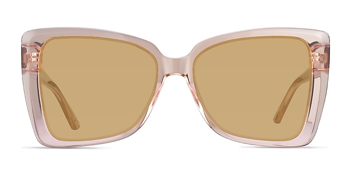 Tippi Crystal Peach Acetate Sunglass Frames from EyeBuyDirect