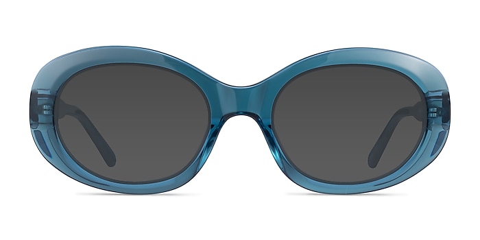 Dolly Crystal Blue Acetate Sunglass Frames from EyeBuyDirect