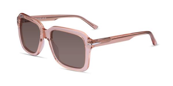 Crystal Peach Bowie -  Acetate Sunglasses