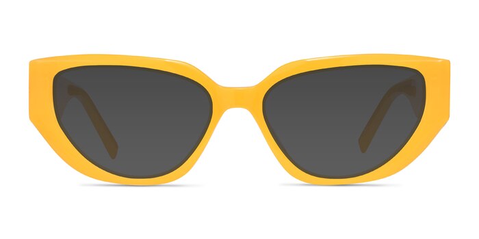 Edie Crystal Yellow Acétate Soleil de Lunette de vue d'EyeBuyDirect