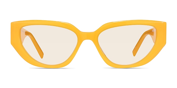 Edie Crystal Yellow Acetate Sunglass Frames from EyeBuyDirect