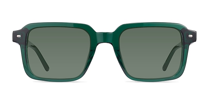 Nat Crystal Dark Green Acetate Sunglass Frames from EyeBuyDirect