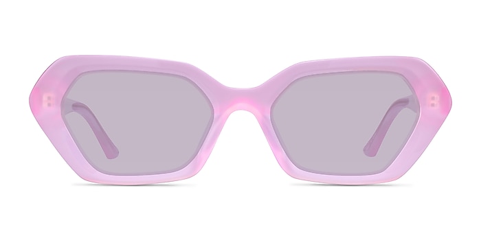 Brigitte Milky Pink Acetate Sunglass Frames from EyeBuyDirect