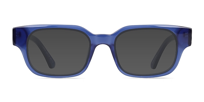 Canna Crystal Blue Acetate Sunglass Frames from EyeBuyDirect