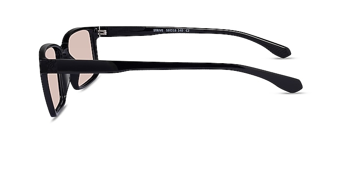 Strive Shiny Black Plastic Sunglass Frames from EyeBuyDirect