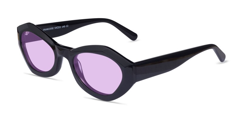 Francoise - Cat Eye Black Frame Prescription Sunglasses | Eyebuydirect