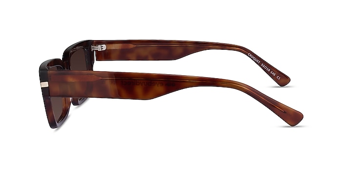Croquet Shiny Tortoise Acetate Sunglass Frames from EyeBuyDirect