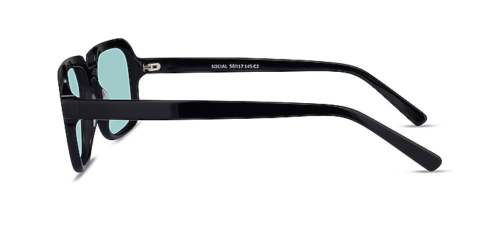 Social Black Acetate Sunglass Frames from EyeBuyDirect