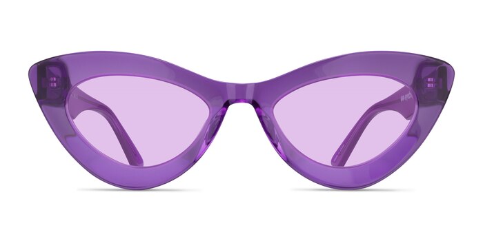 Francesca Crystal Purple Acétate Soleil de Lunette de vue d'EyeBuyDirect