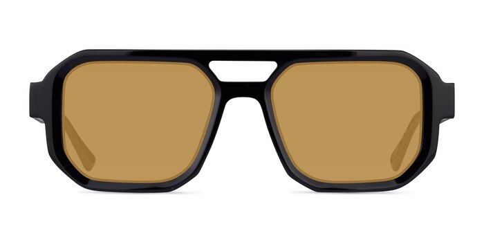 Modernist Black Acetate Sunglass Frames from EyeBuyDirect