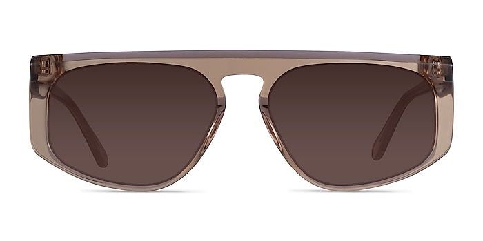 Skya Clear Brown Acetate Sunglass Frames from EyeBuyDirect