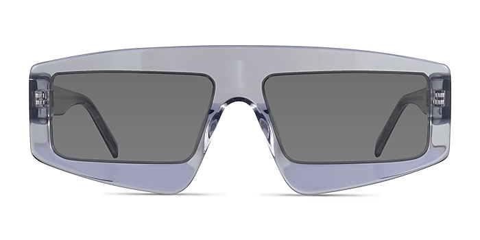 Hanna Clear Gray Acetate Sunglass Frames from EyeBuyDirect