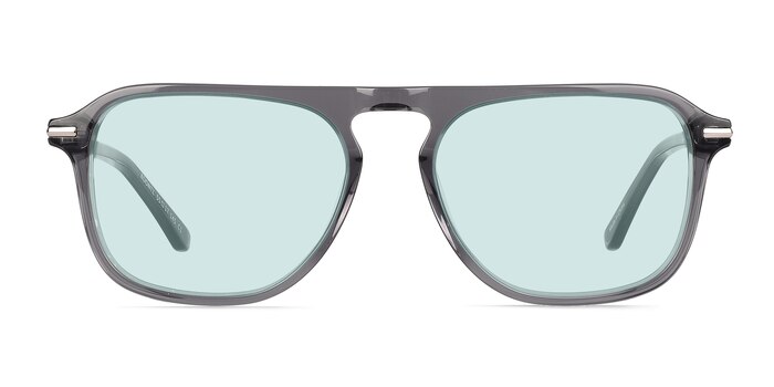 Koontz Crystal Gray Acetate Sunglass Frames from EyeBuyDirect
