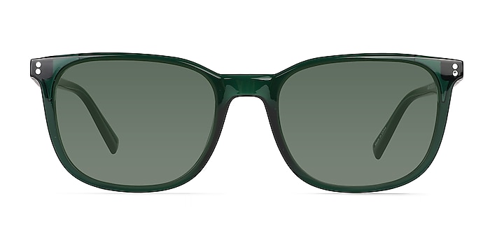 Airglow Crystal Green Eco-friendly Sunglass Frames from EyeBuyDirect