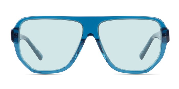 Nylon Crystal Blue Acetate Sunglass Frames from EyeBuyDirect