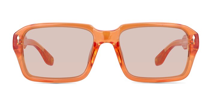 Sync Crystal Orange Plastic Sunglass Frames from EyeBuyDirect
