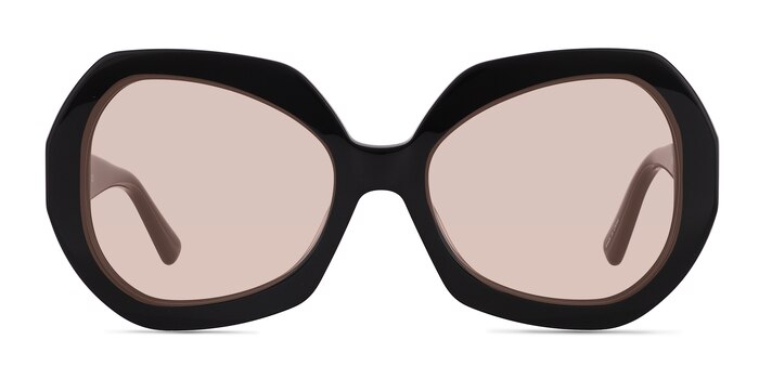 Farrah Black Acetate Sunglass Frames from EyeBuyDirect